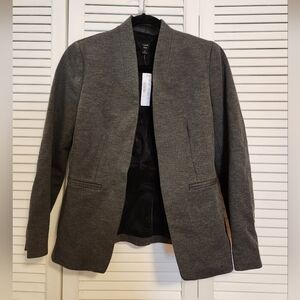 J. Crew Heather Gray Open Front Blazer